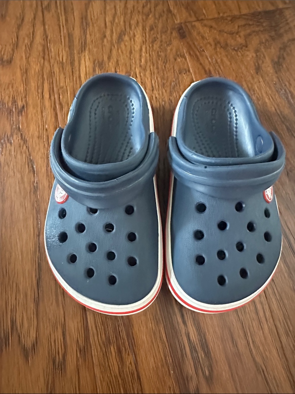 Crocs Kids Navy Blue Slip-On Clog Sandals